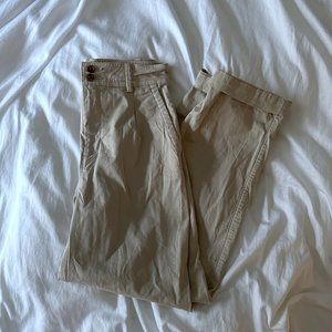 Everlane Pleated Chino Pant - Sandstone (Size 0)
